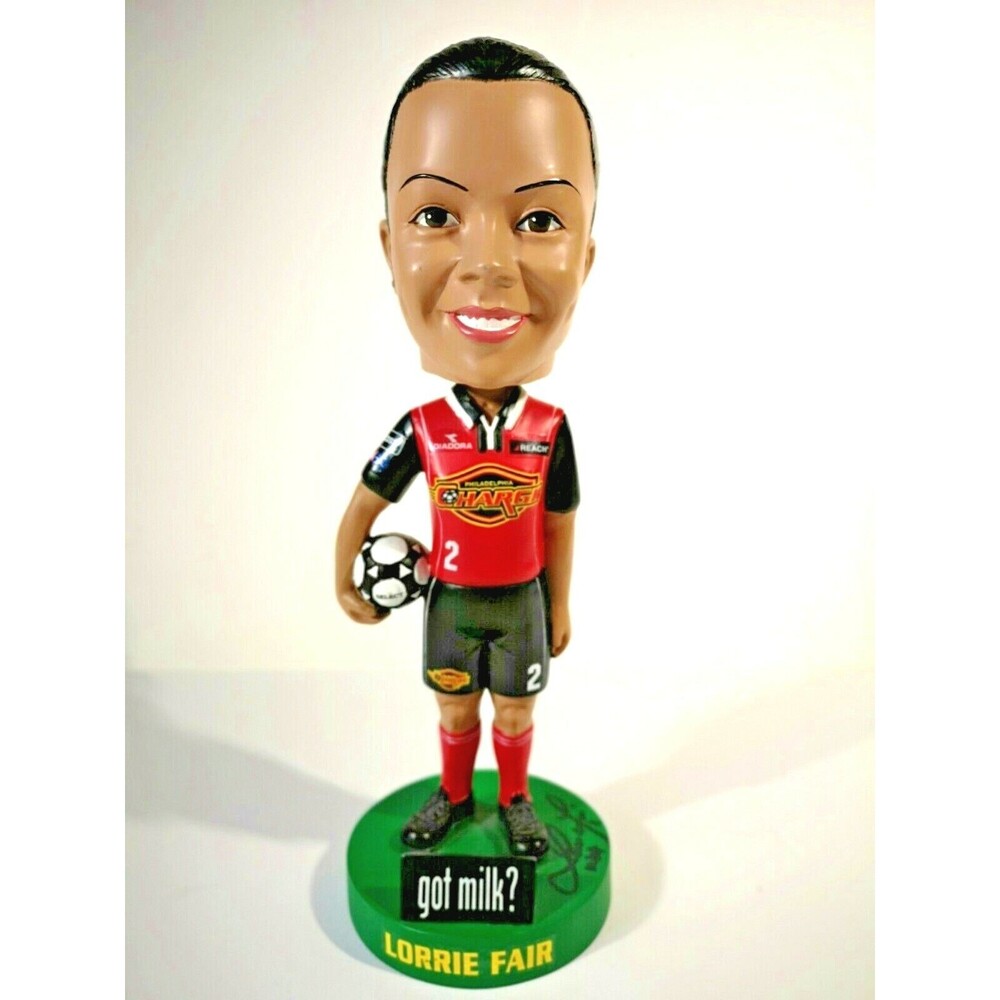Lorrie Fair Philadelphia Charge Soccer Bubble Head SIGNED Free Priority Shipping